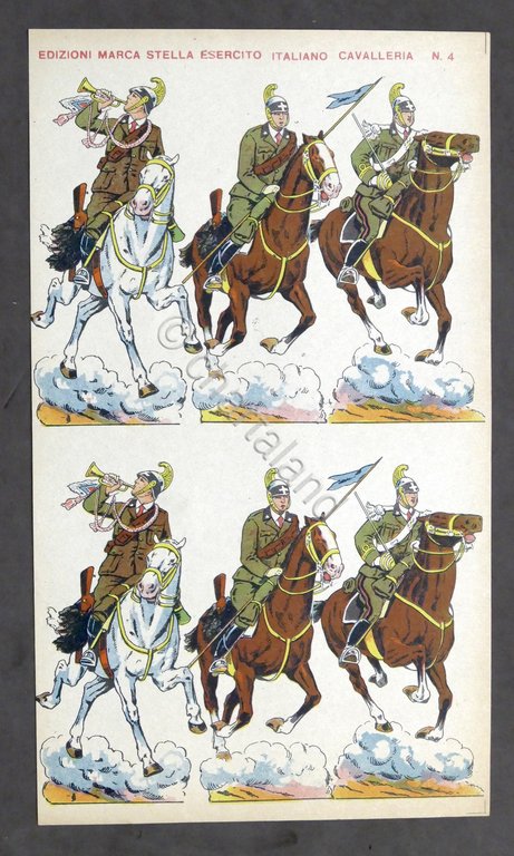 Soldatini di carta Marca Stella N. 4 - Esercito Italiano … | Immagine Gallery 1