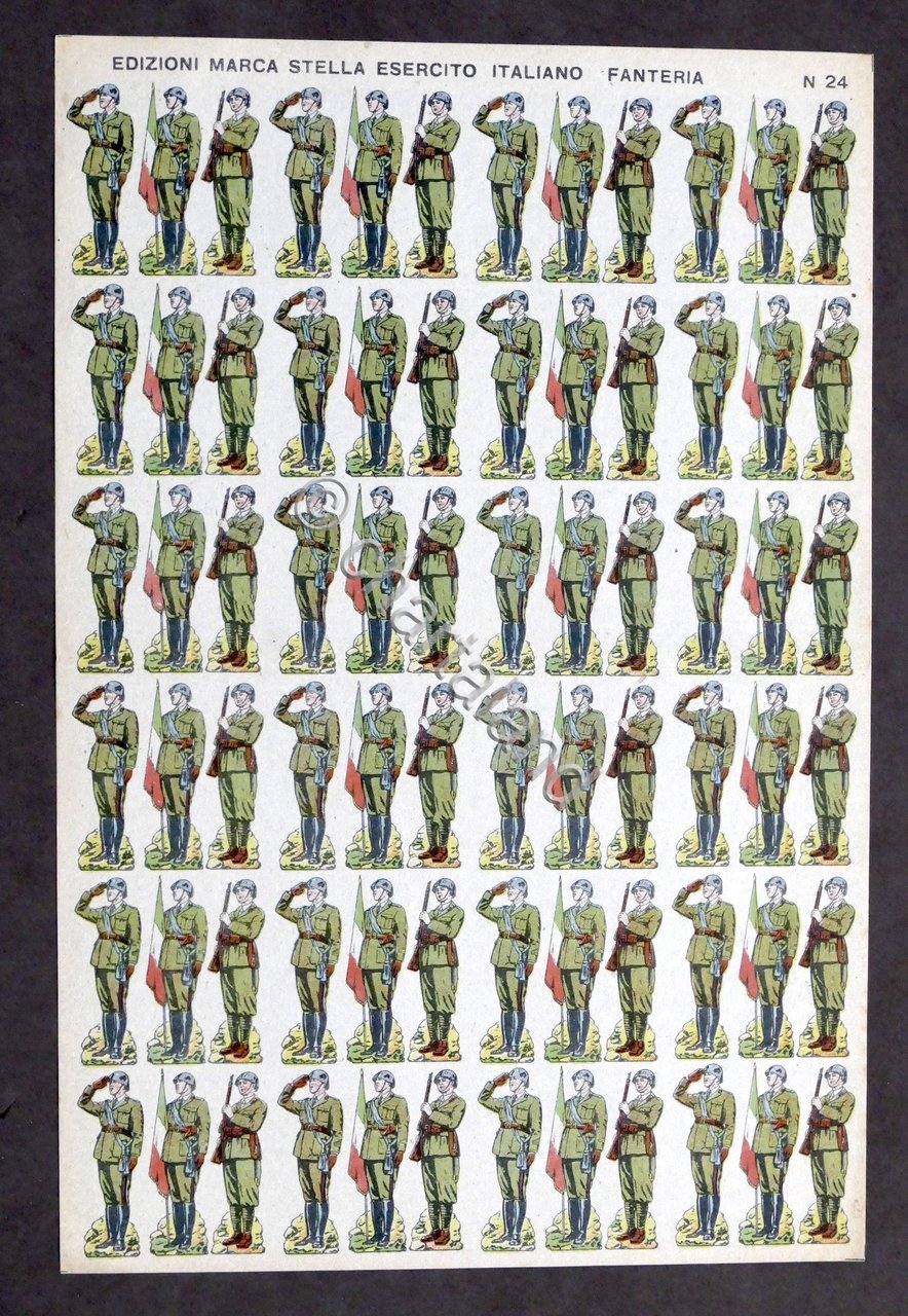 Soldatini di carta Marca Stella N. 42 - Esercito Italiano … | Immagine principale