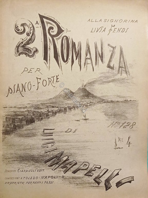 Spartiti - 2^ Romanza per Pianoforte di L. Mapelli