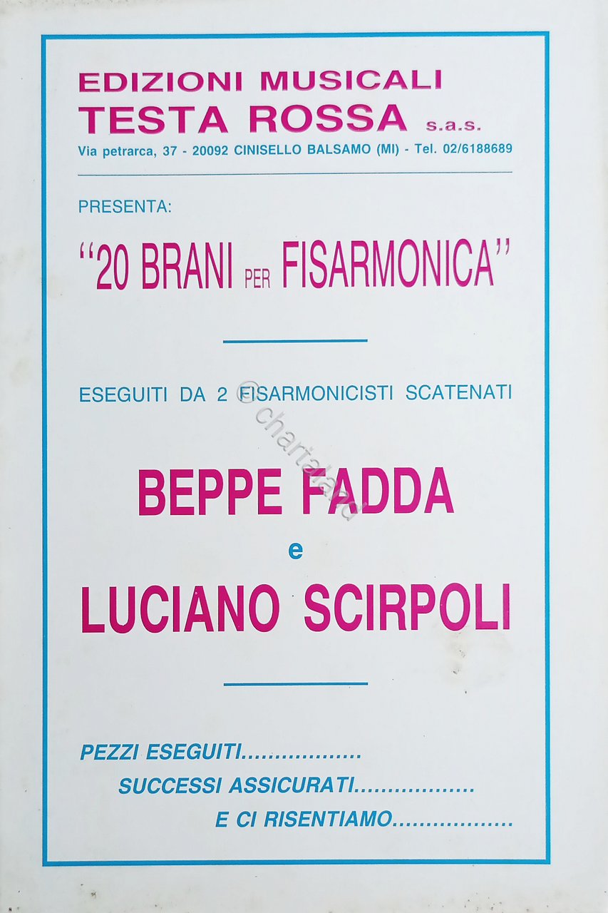 Spartiti - 20 Brani per Fisarmonica - Beppe Fadda e …