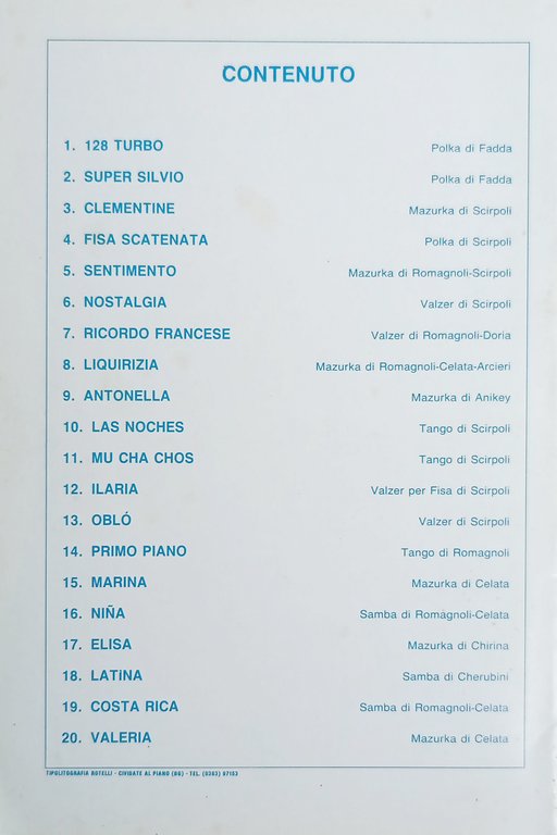 Spartiti - 20 Brani per Fisarmonica - Beppe Fadda e …