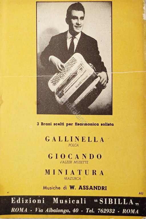 Spartiti - 3 Brani scelti per Fisarmonica Solista - Musiche … | Immagine Gallery 1