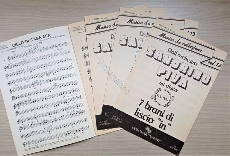 Spartiti - 7 Brani liscio IN Dall'Orchestra Sandrino Pivo - …