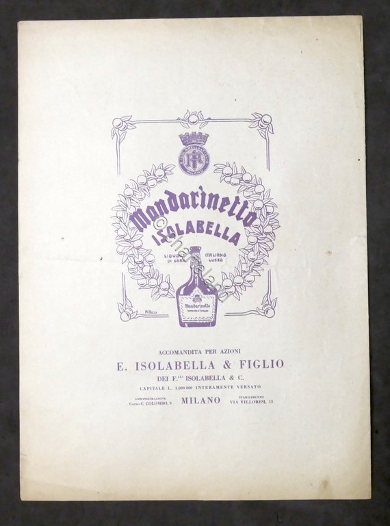 Spartiti - Al Comm. Guido Isolabella - La Leggenda dell'Isola …