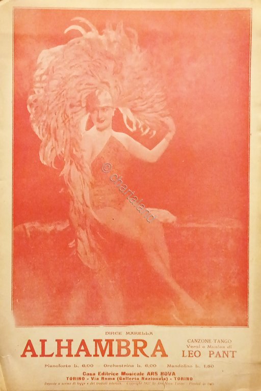 Spartiti - Alhambra - Canzone Tango di L. Pant - … | Immagine Gallery 2