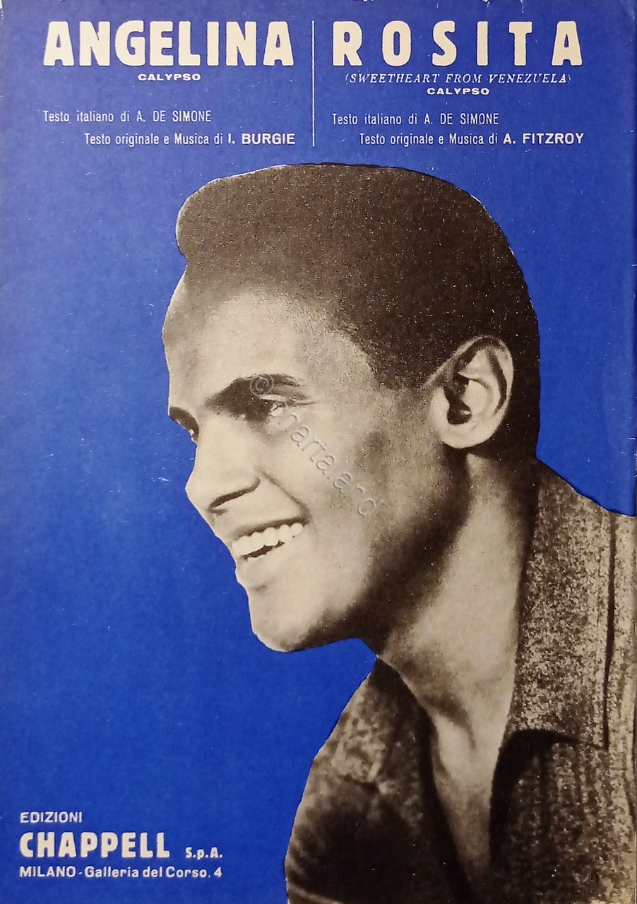 Spartiti - Angelina (Calypso) di I. Burgie - Rosita (Calypso) …