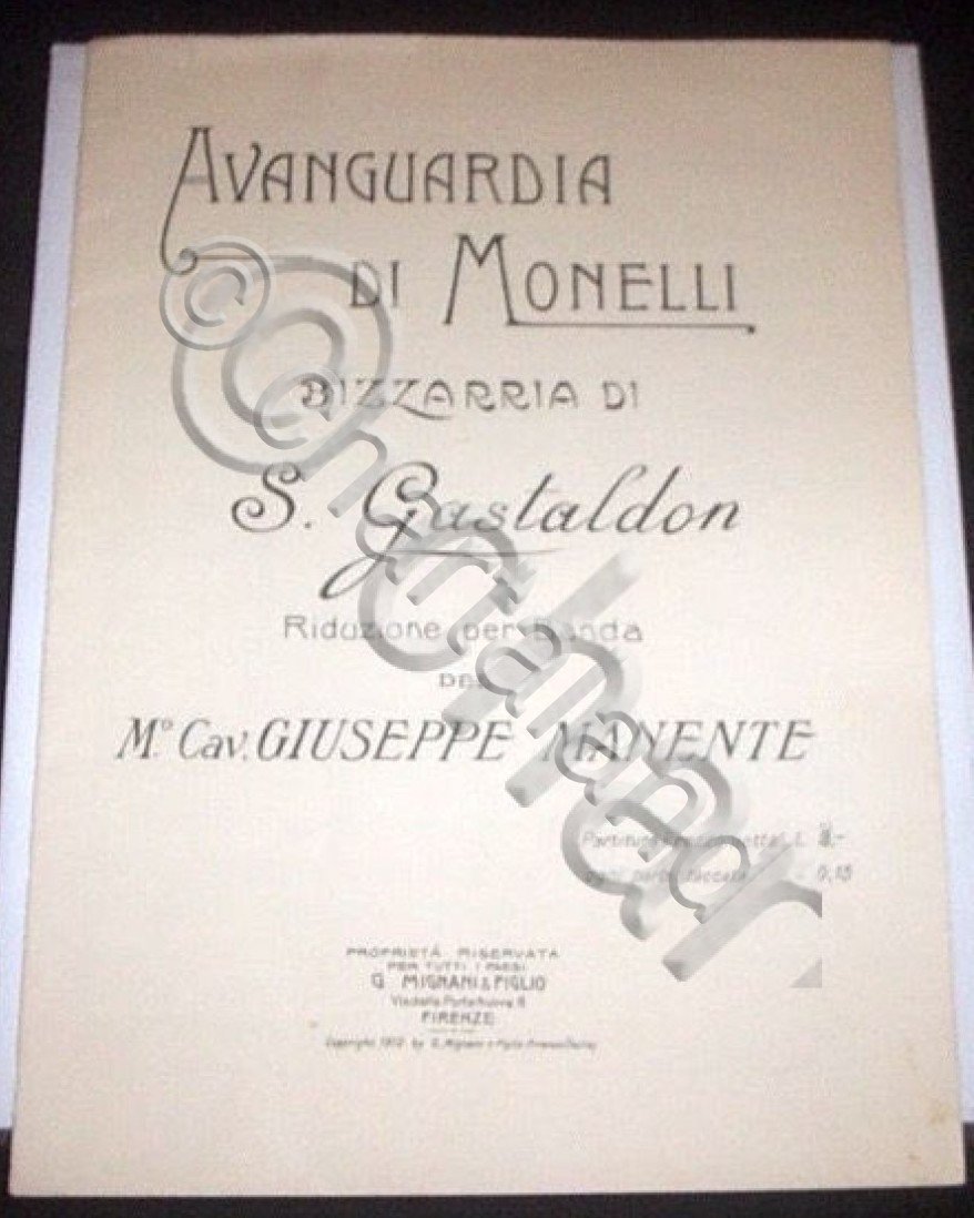 Spartiti - Avanguardia di Monelli - S. Gastaldon - Riduzione …