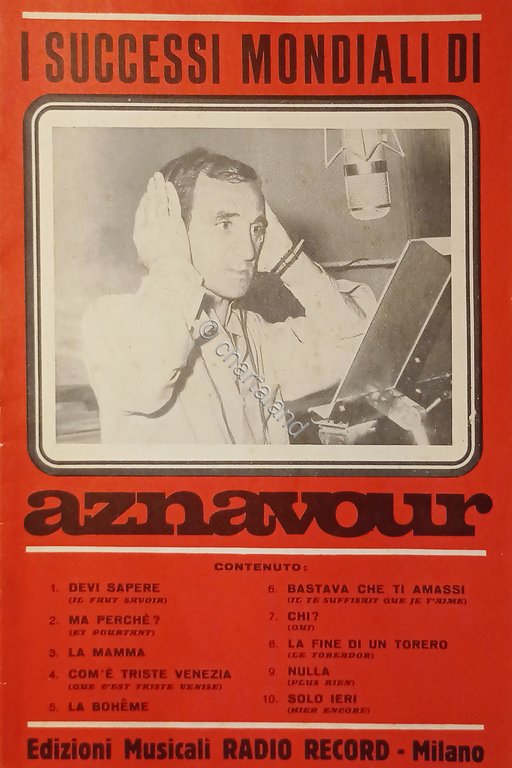 Spartiti - Aznavour presenta i Suoi 10 Successi Mondiali - …