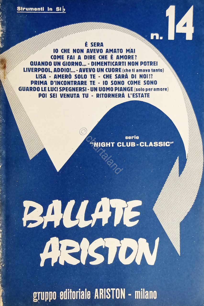 Spartiti - Ballate Ariston N. 14 - I Successi - …