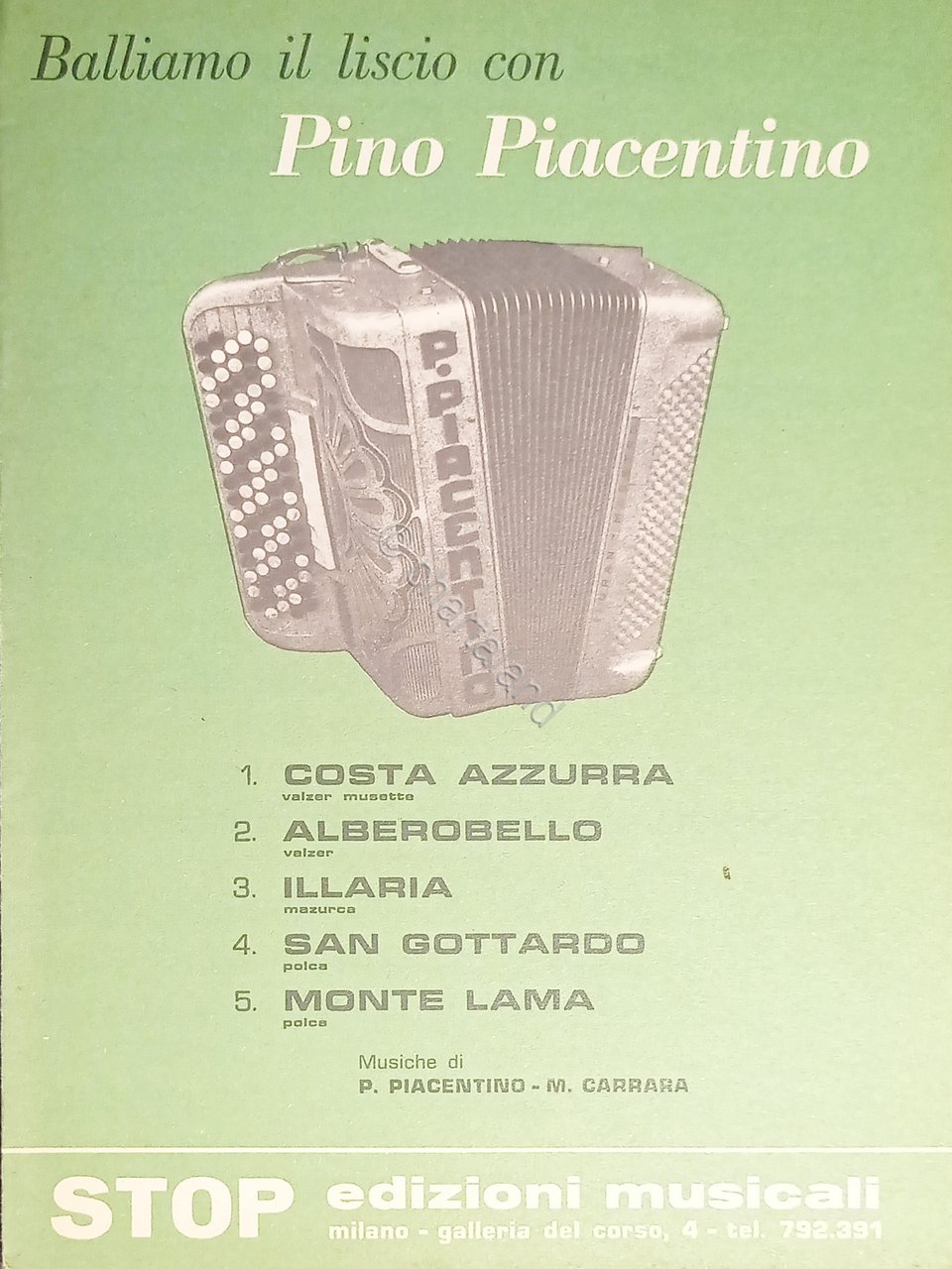Spartiti - Balliamo il Liscio con Pino Piacentino - Raccolta …