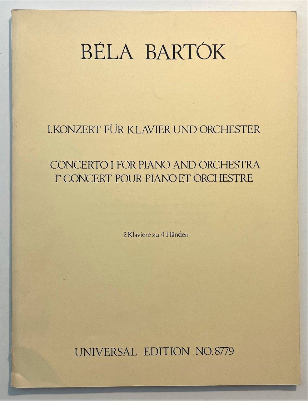 Spartiti - Béla Bartók - I Konzert für Klavier und …