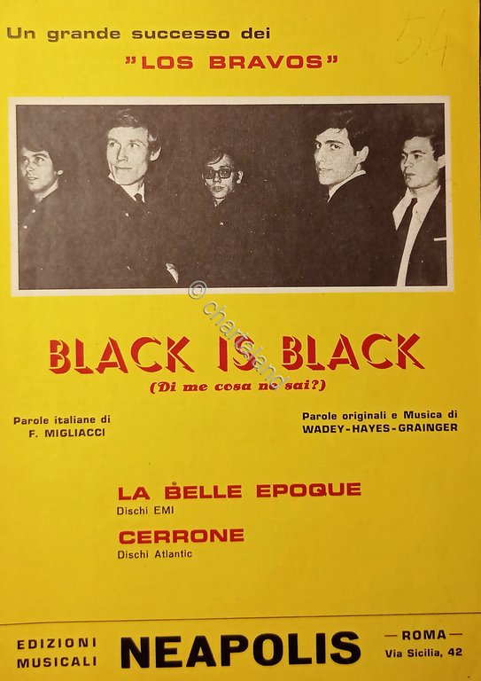 Spartiti - Black is Black - Canto Mandolino Fisarmonica - …