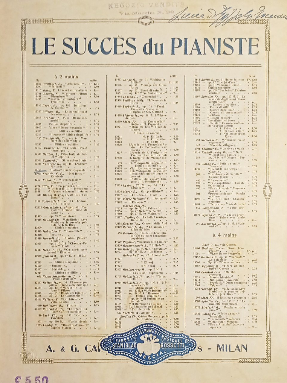 Spartiti - Bolero - Danza Spagnola di R. Favarger - … | Immagine principale