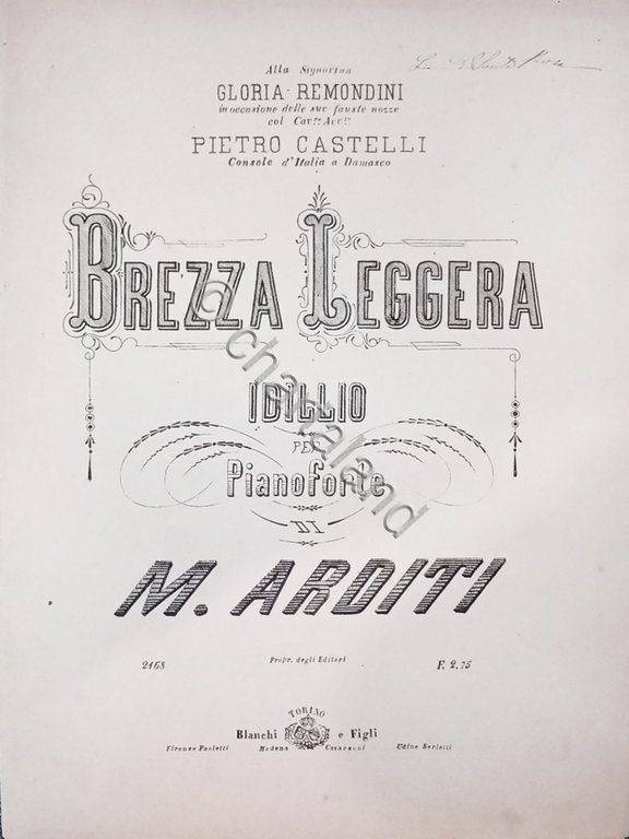 Spartiti - Brezza Leggera - idillio per Pianoforte di M. …