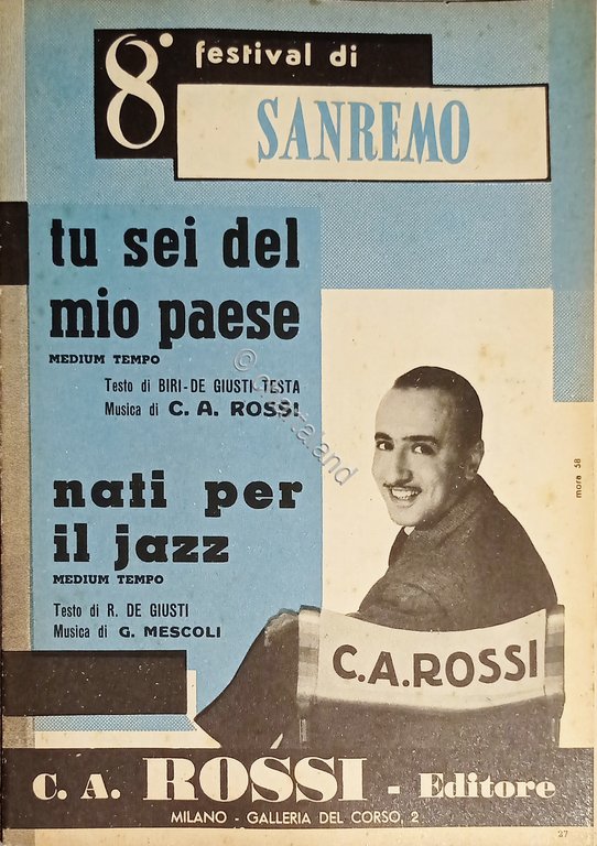 Spartiti - C. A. Rossi - Tu sei del mio … | Immagine Gallery 2