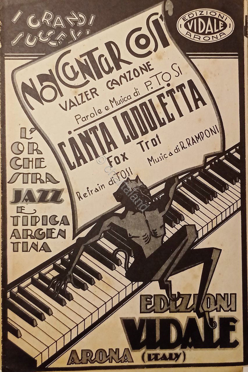 Spartiti - Canta Lodoletta di R. Ramponi - Non cantar …