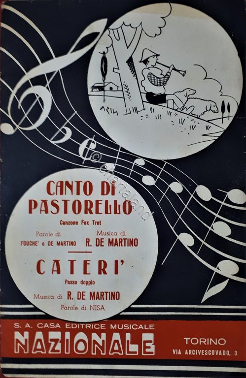 Spartiti - Canto di Pastorello - Canzone Fox Trot di … | Immagine Gallery 2