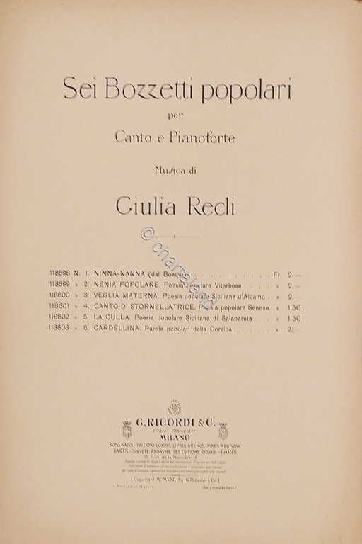 Spartiti - Canto di Stornellatrice - Poesia Popolare Senese - …