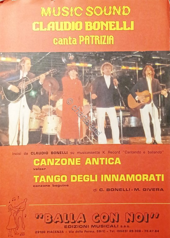 Spartiti - Canzone Antica - Tango degli Innamorati di C. …