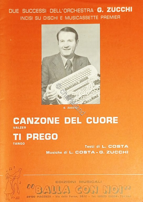 Spartiti - Canzone del Cuore (Valzer) - Ti prego (Tango) …