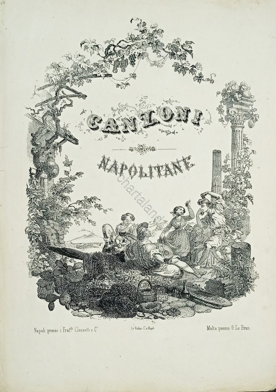 Spartiti - Canzoni Napoletane - La Carolina - Arieta Napoletana …