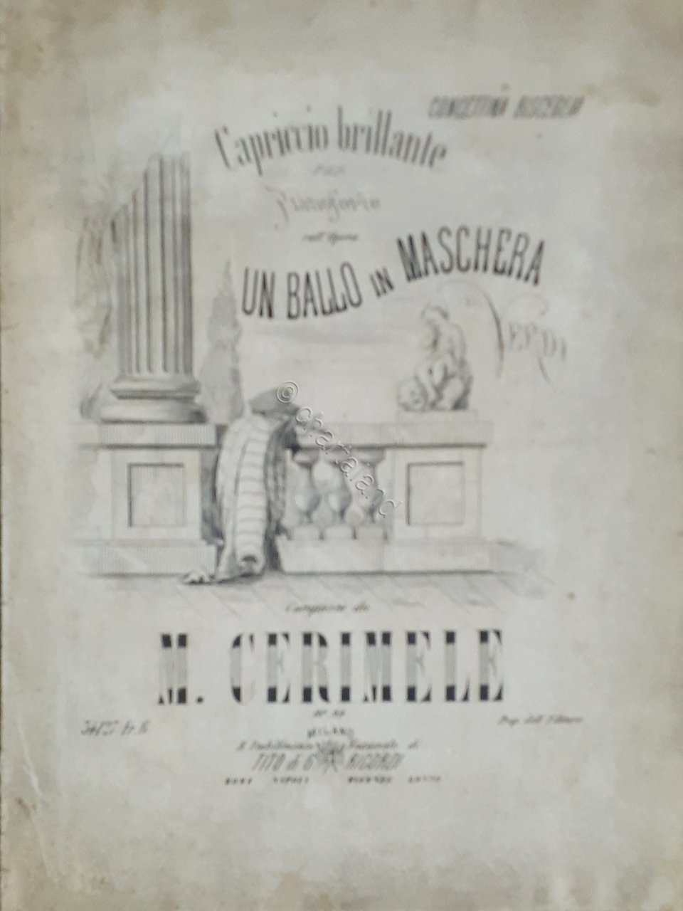 Spartiti - Capriccio Brillante sul Un Ballo in Maschera per … | Immagine principale