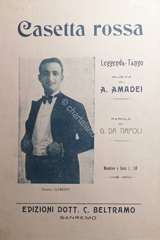Spartiti - Casetta rossa - Leggenda Tango di A. Amadei …