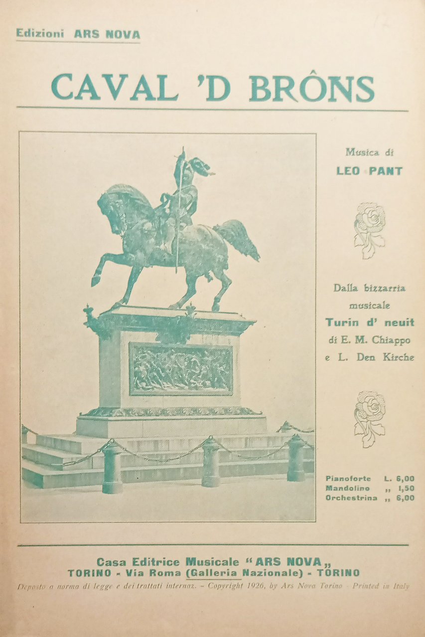 Spartiti - Caval 'd Brons di L. Pant - Tempo … | Immagine principale