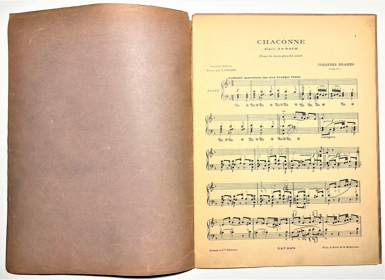 Spartiti - Chaconne d'après J. S. Bach di Johannès Brahms … | Immagine Gallery 2