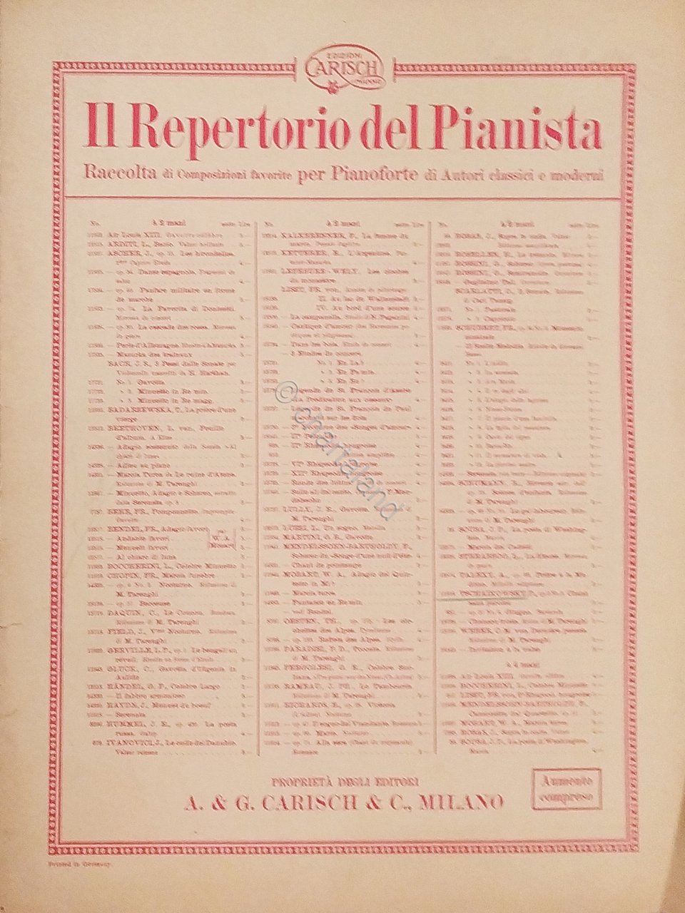 Spartiti - Chant sans Paroles - Allegretto di P. Tschaikowsky …