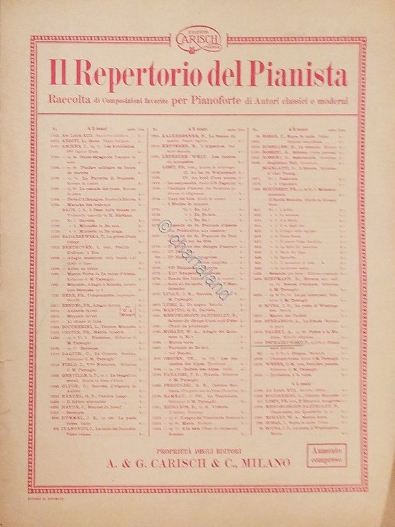 Spartiti - Chant sans Paroles - Allegretto di P. Tschaikowsky …