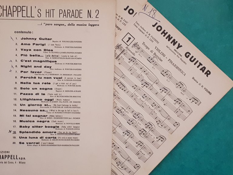 Spartiti - Chappell's Hit Parade N. 2 - 1962 | Immagine Gallery 3