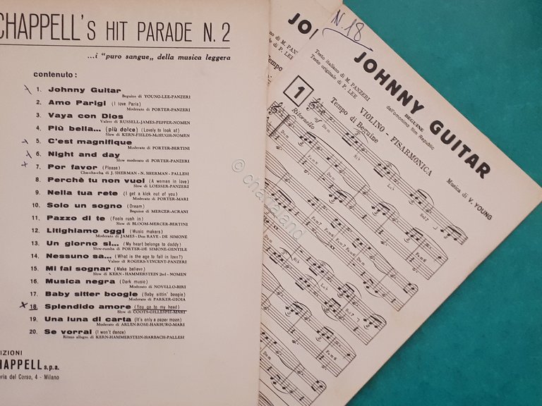 Spartiti - Chappell's Hit Parade N. 2 - 1962 | Immagine Gallery 2
