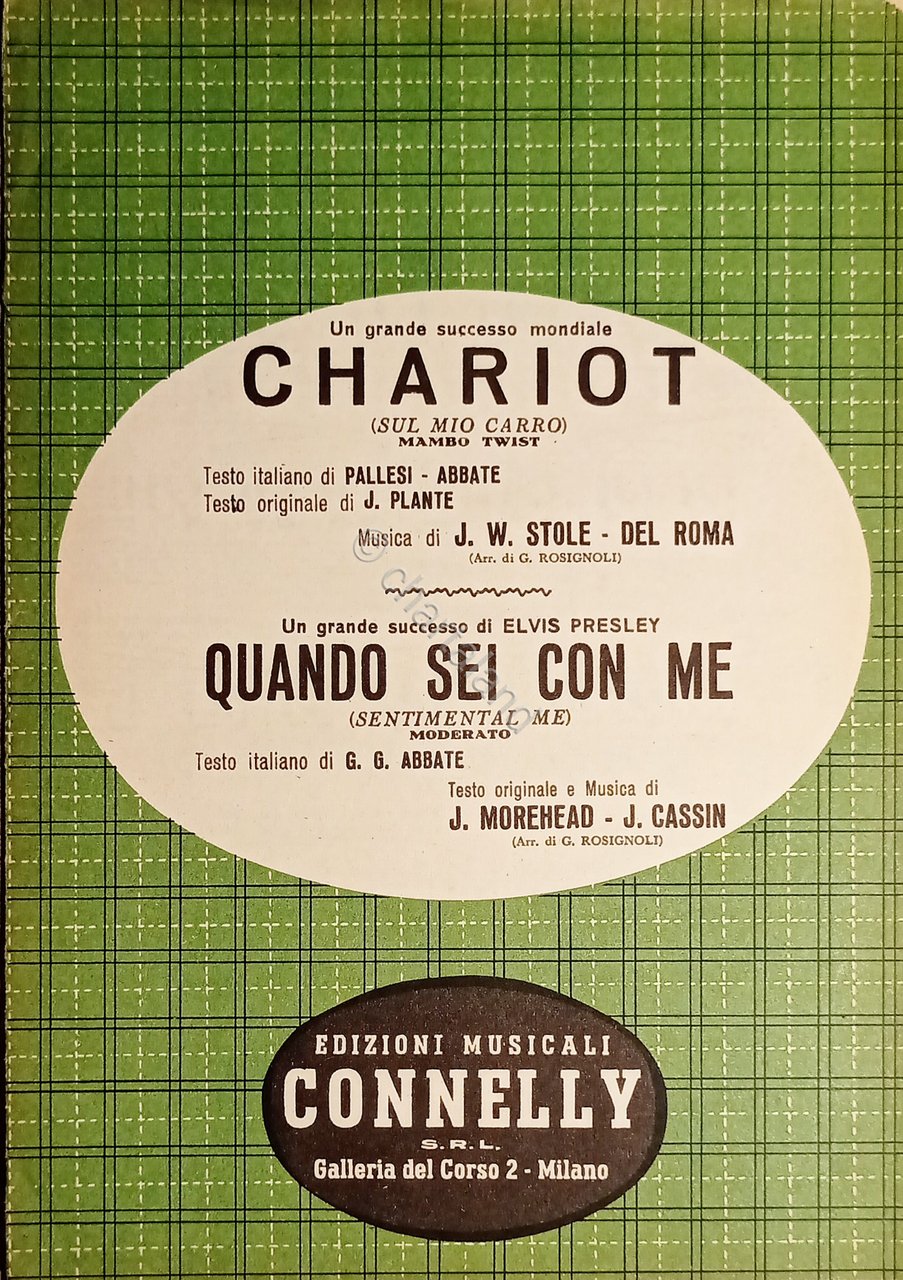 Spartiti - Chariot (Mambo Twist) - Quando sei con me …