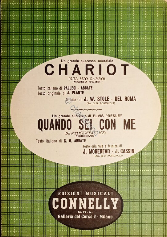 Spartiti - Chariot (Mambo Twist) - Quando sei con me …