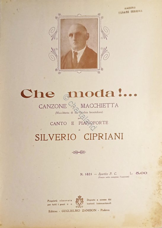 Spartiti - Che moda! - Canzone Macchietta per Canto e …