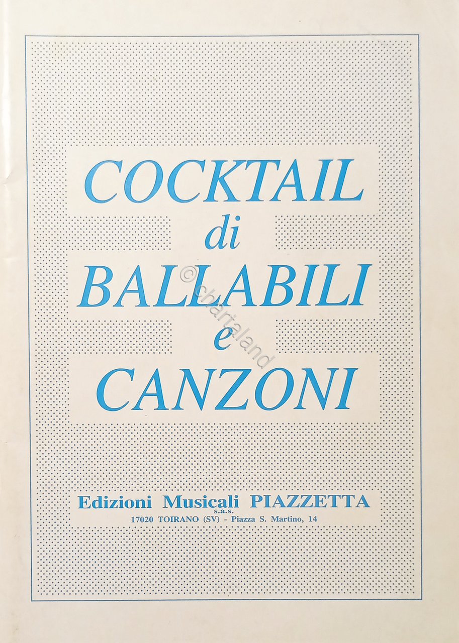 Spartiti - Cocktail di Ballabili e Canzoni - 1989
