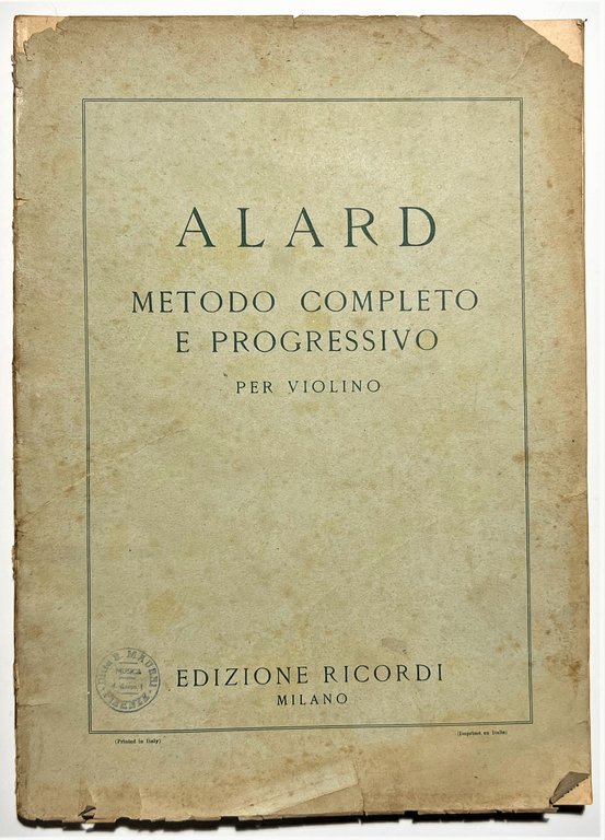 Spartiti - D. Alard - Metodo Completo e Progressivo per … | Immagine Gallery 1