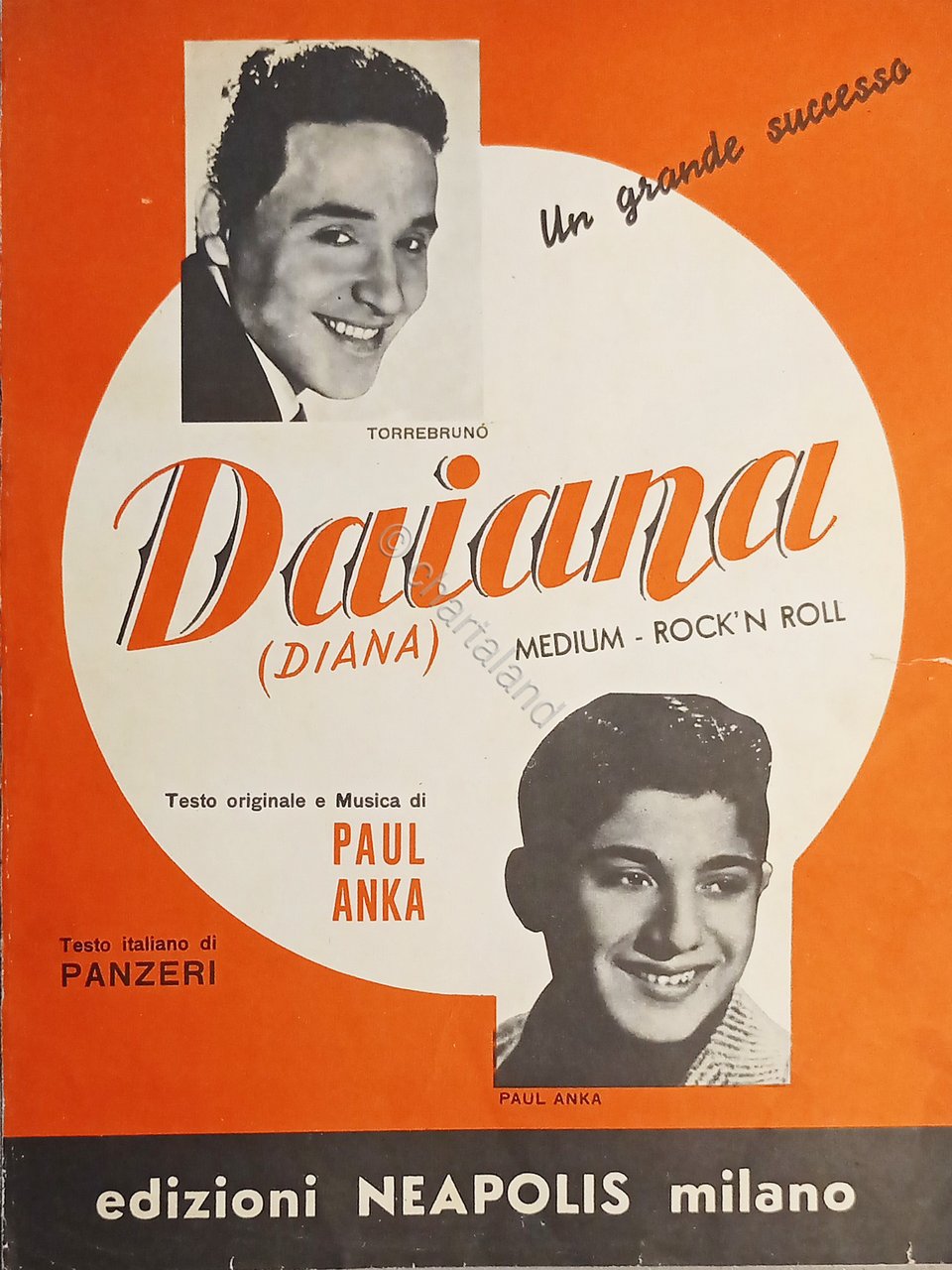 Spartiti - Daiana (Diana) - Medium Rock'n'Roll di Paul Anka …