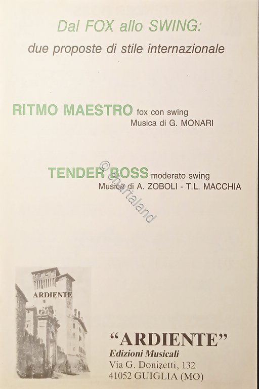 Spartiti - Dal Fox allo Swing - Ritmo Maestro di …