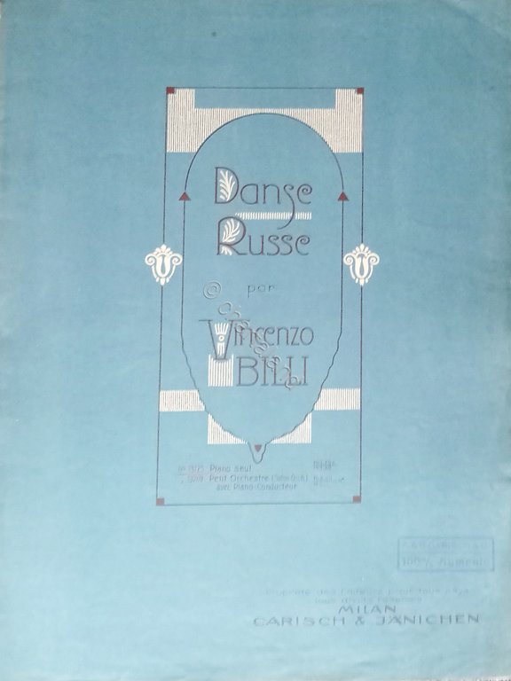 Spartiti - Danse Russe par Vincenzo Billi per Piano Seul … | Immagine Gallery 2