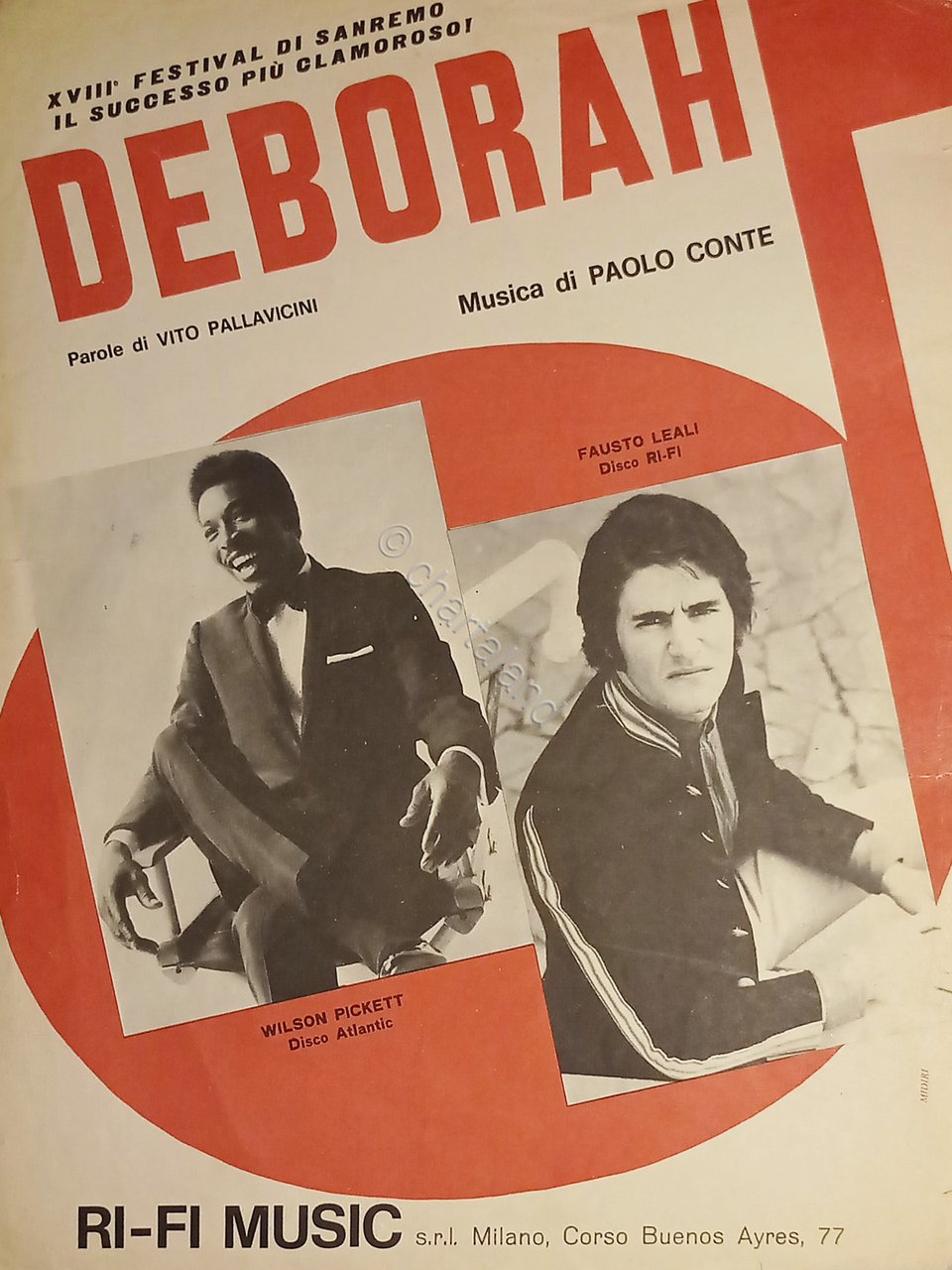 Spartiti - Deborah - Shake di Paolo Conte e Vito …