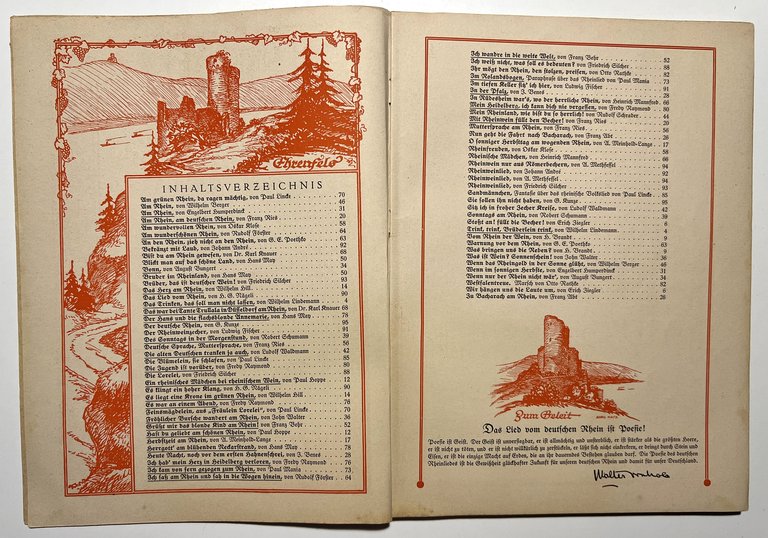 Spartiti - Der Rhein im Lied - Walter von Molo … | Immagine Gallery 2