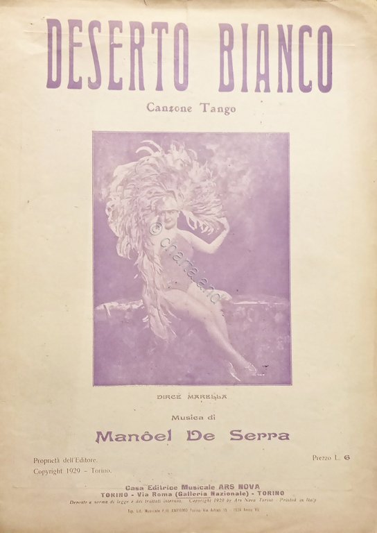 Spartiti - 'Deserto Bianco - Canzone Tango di M. De … | Immagine Gallery 2