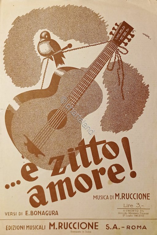 Spartiti - ...E zitto Amore! - Parole di E. Bonagura …