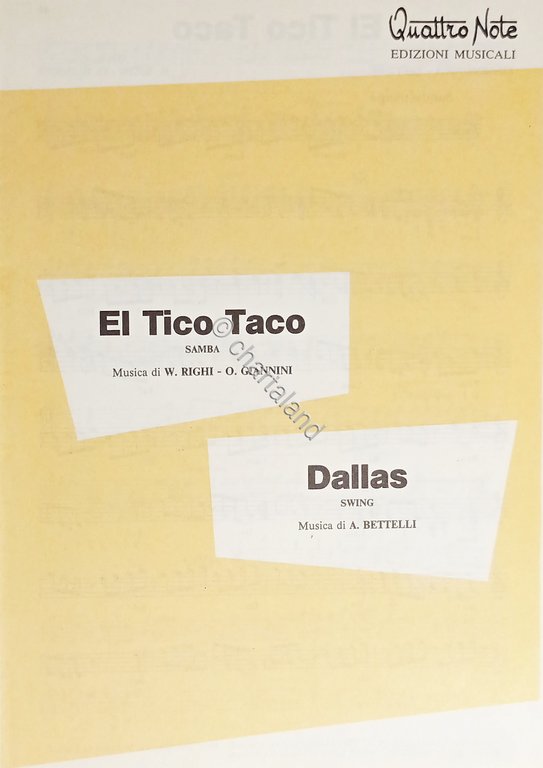 Spartiti - El Tico Taco (Samba) di O. Giannini - …