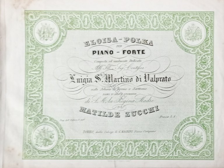 Spartiti - Eloisa Polka per Pianoforte di Matilde Zucchi