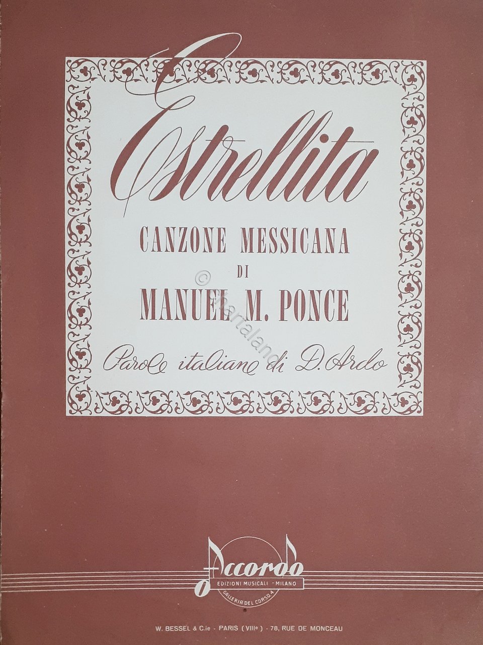 Spartiti - Estrellita - Canzone Messicana di Manuel M. Ponce | Immagine principale