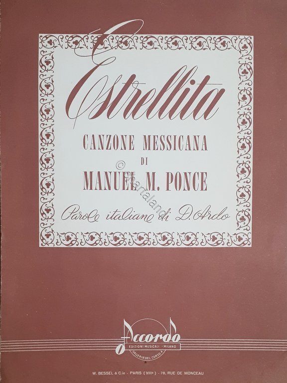 Spartiti - Estrellita - Canzone Messicana di Manuel M. Ponce | Immagine Gallery 2