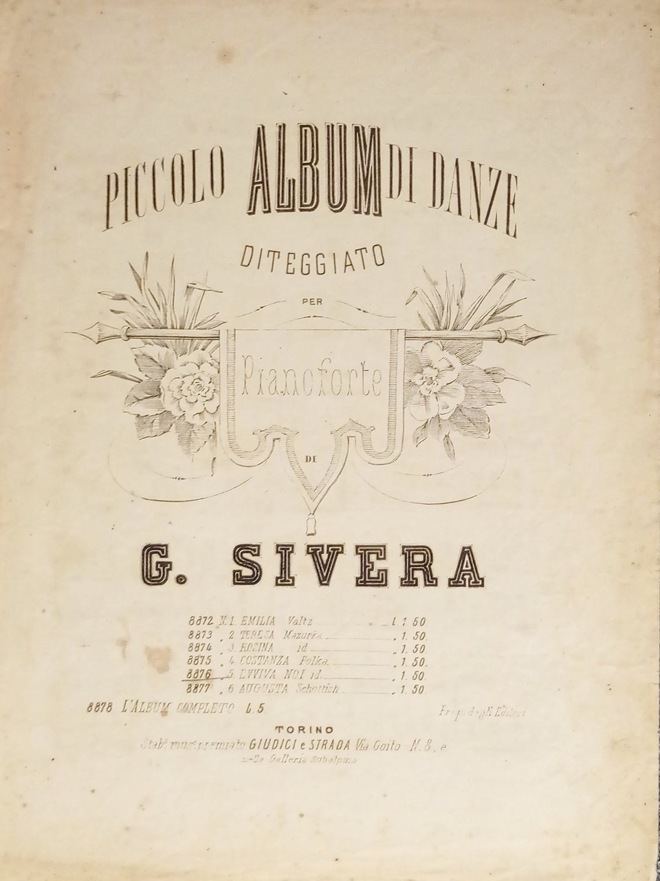 Spartiti - Evviva noi! - Polka per Pianoforte di G. … | Immagine principale